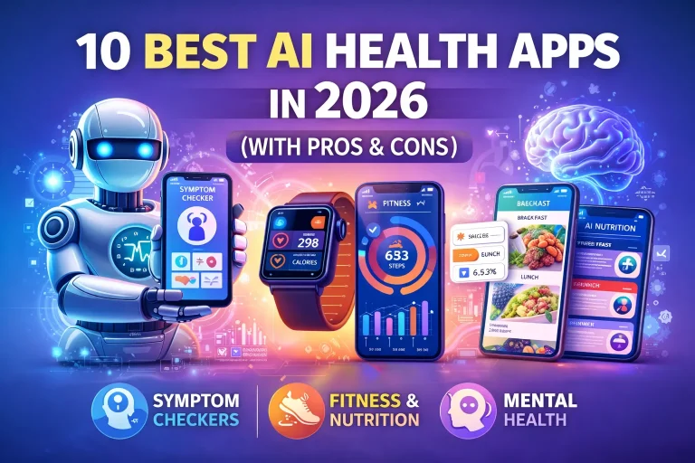 10 Best AI Health Apps in 2026 (With Pros & Cons)
