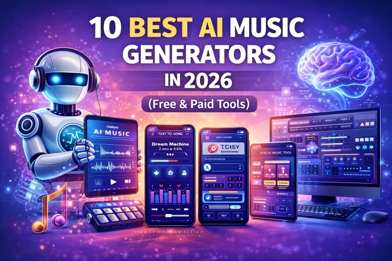 10 Best AI Music Generators in 2026 (Free & Paid Tools)